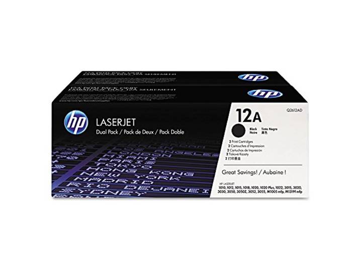 HP 12A Pack de 2 Toners Noir Authentiques (Q2612AD)