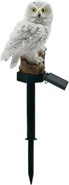 Combo Retail Shop Solar Lamp Owl Animal Solar Garden Lights, Solar Powered LED Light, Waterproof Outdoor Garden Decoration Lamp For Yard white