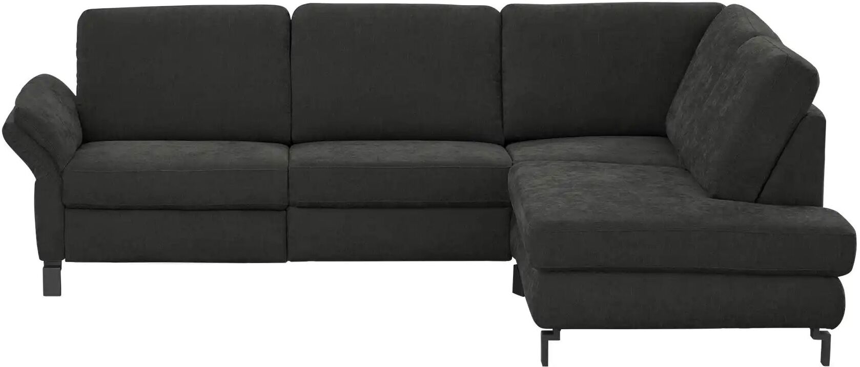 Max Schelling Ecksofa Flachgewebe Maximum Plus ¦ schwarz ¦ Maße (cm): B: 265 H: