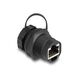 DELOCK RJ45 Cat.6A Kupplung mit Verschlusskappe IP67 staub-
