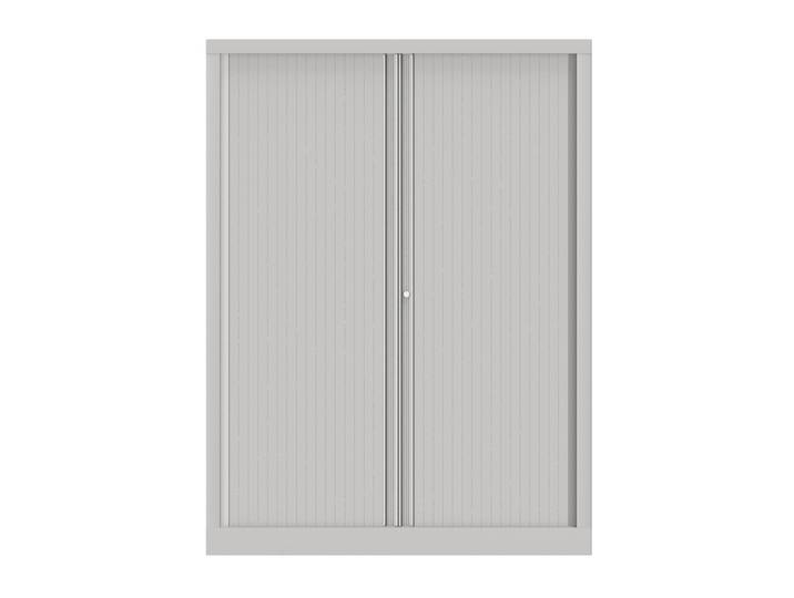 Armoire à rideaux métal Confort+ H.160 x L.120 cm - Corps Blanc - Rideaux Blanc