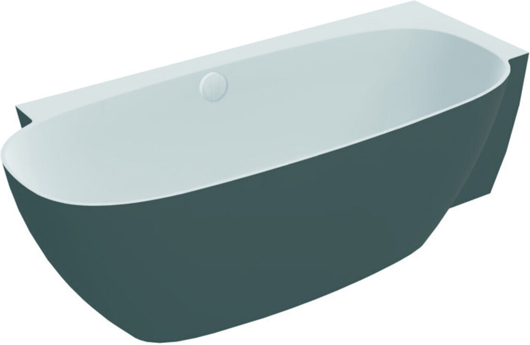 Hoesch Freisteh-Badewanne LABRILLIANTE ÜL-Gar. Com, schiefg.-weiß, 180x80cm, re (4532.112)