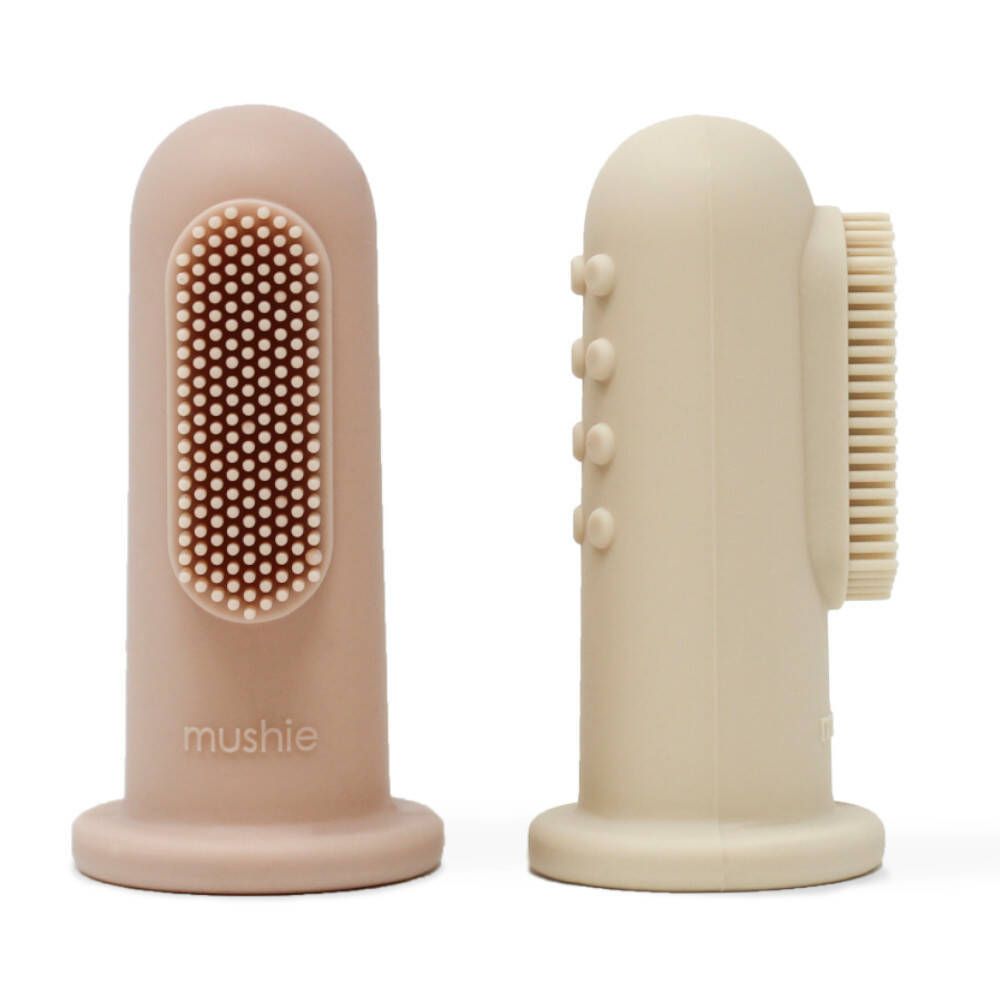 Mushie Baby Tandenborstel Blush 2 St Zahnbürste