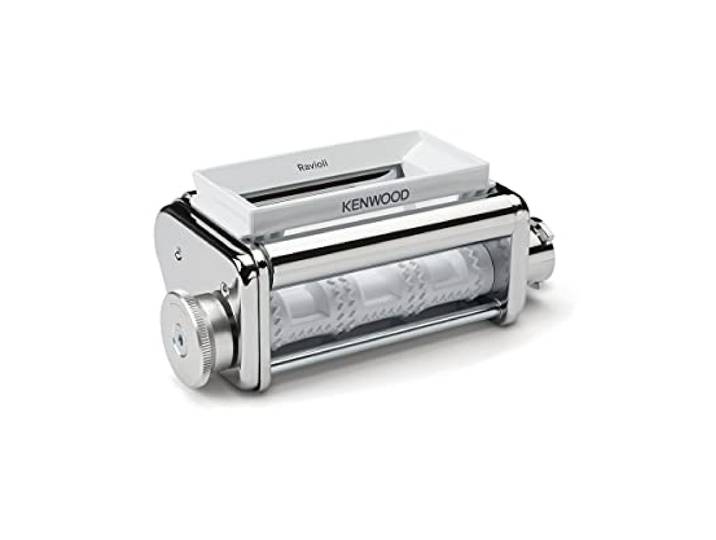 Kenwood Ravioli Maker KAX93.A0ME\, Accessori per Ravioli Fatti in Casa\, Attacco Compatibile con Robot da Cucina Chef e kMix\, in Resistente Acciaio Inox\,Argento\, Acier Inoxydable
