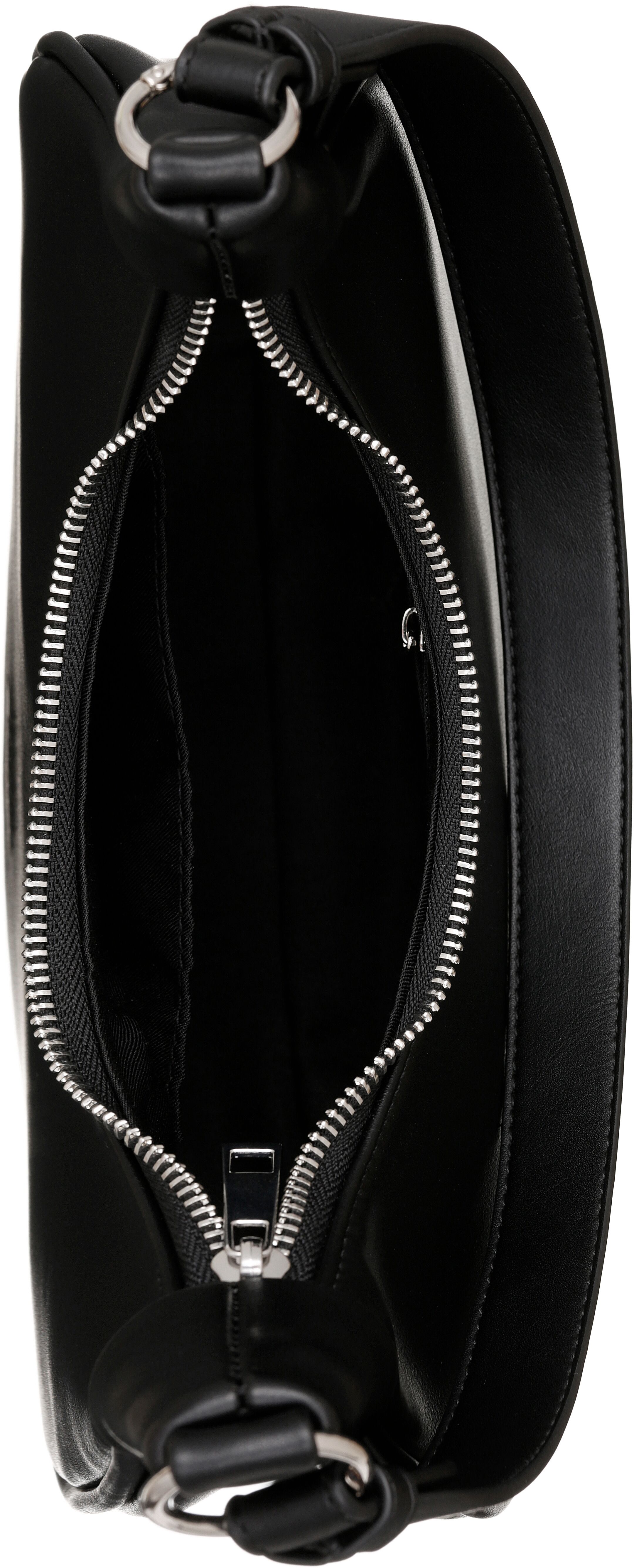 Handtasche ANISTON ACCESSOIRES, Damen, Gr. B/H/T: 27cm x 18cm x 8cm, schwarz, Lederimitat, Taschen Handtasche, Damen Henkeltasche, Umhängetasche - NEUE KOLLEKTION schwarz B/H/T: 27cm x 18cm x 8cm