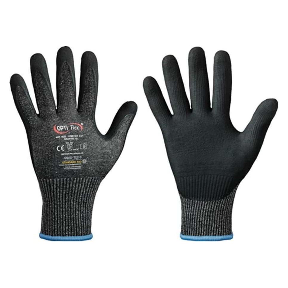 Feldtmann Schnittschutzhandschuh Comfort Cut Grösse 7 schwarz meliert/schwarz EN 388 PSA-Kategorie II (7) (0838-07H)