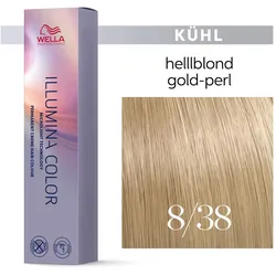 Wella Illumina Color Haarfarbe 8/38 Hellblond Gold Perl