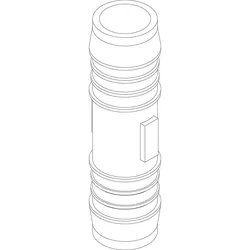 Kupplungsschlauch gerade 19 mm - 8738211437