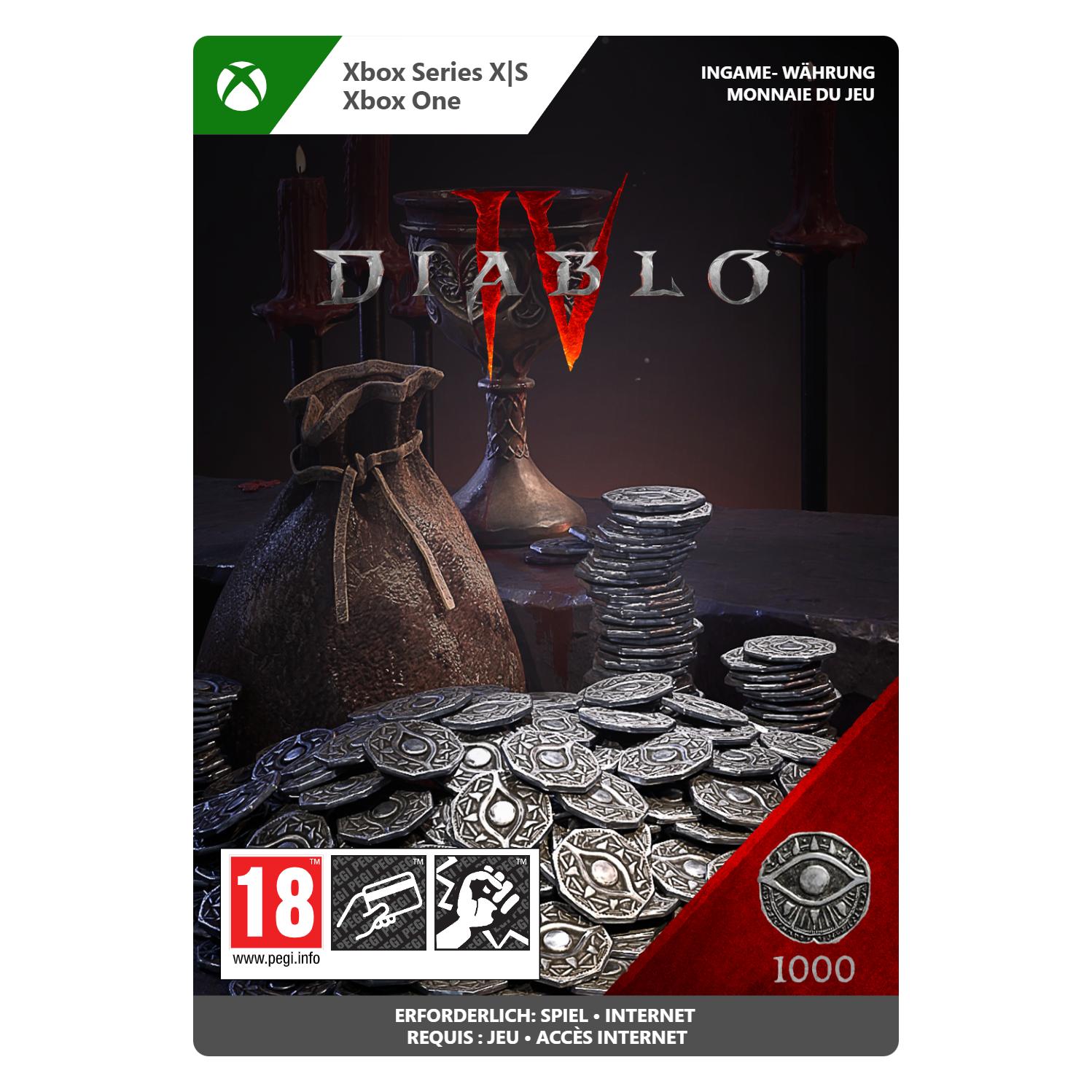 Microsoft Xbox Diablo IV 1000 Platinum Download Code (7LM-00064)