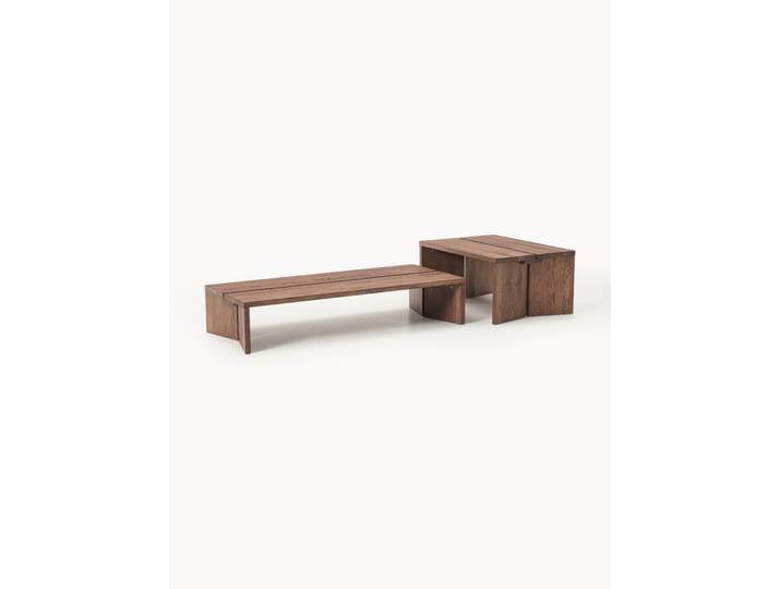 Couchtische Amad aus Eichenholz, 2er-Set