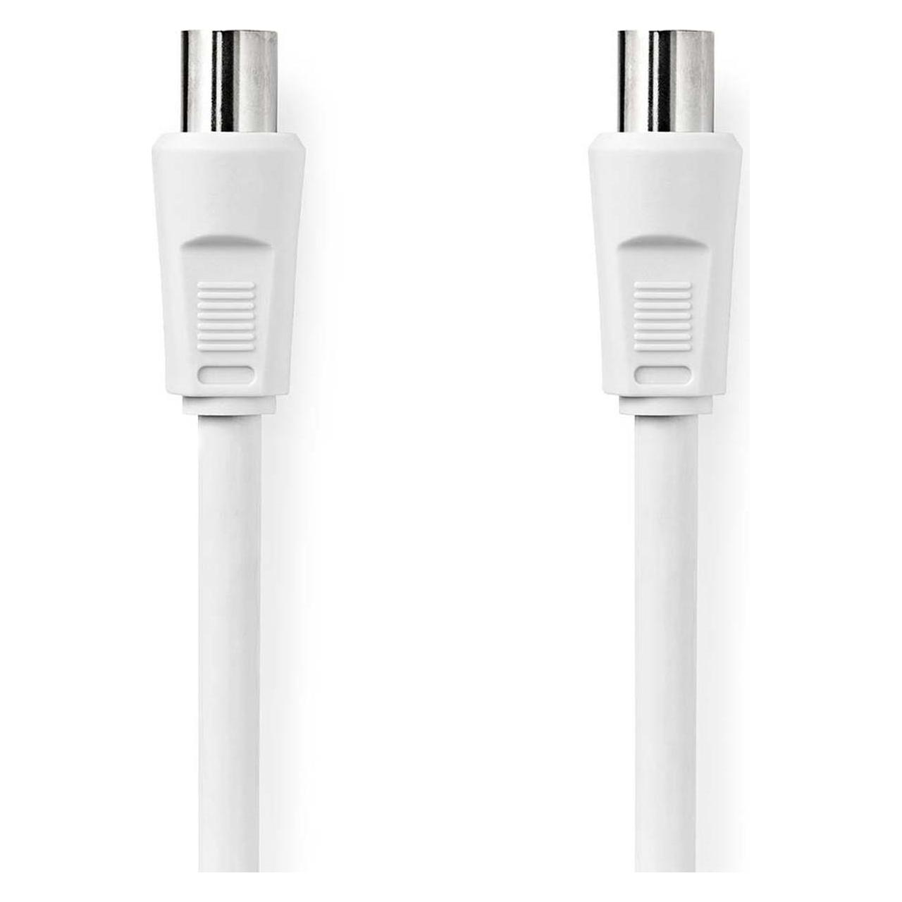 Nedis Koaxial Kabel | IEC (Coax) Stecker | IEC (Coax) Buchse | Vernickelt | 90 dB | 75 Ohm | Doppelt (90 dB, Antennenkabel) (CSGL40000WT30)