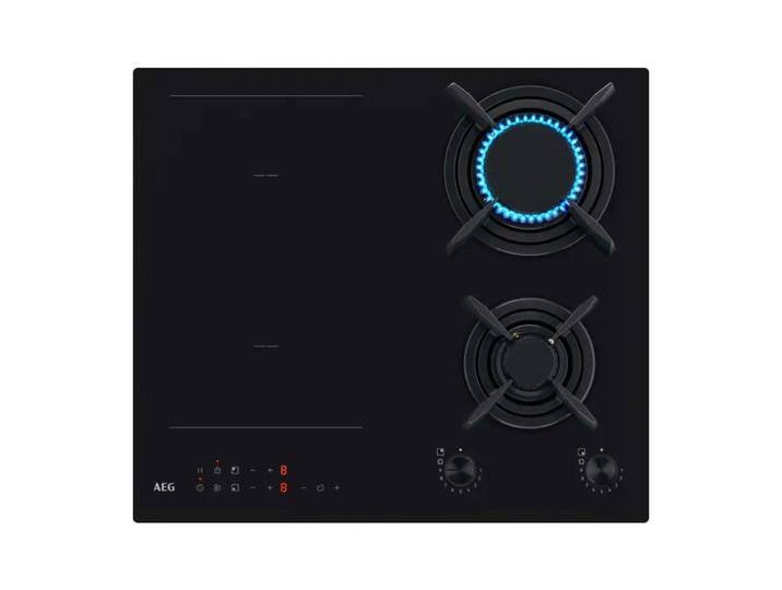 AEG plaque de cuisson mixte 2 feux gaz + 2 zones induction CN071436DH 8000 MIXED 60 cm
