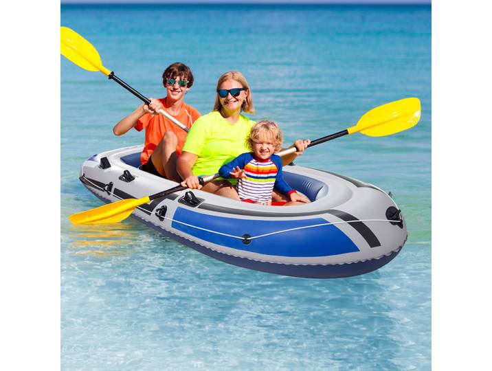 Bateau gonflable 1 pièce, radeau flottant de lac de piscine pour adultes, radeau de bateau de pêche Portable pour lac avec pompe à main de rames