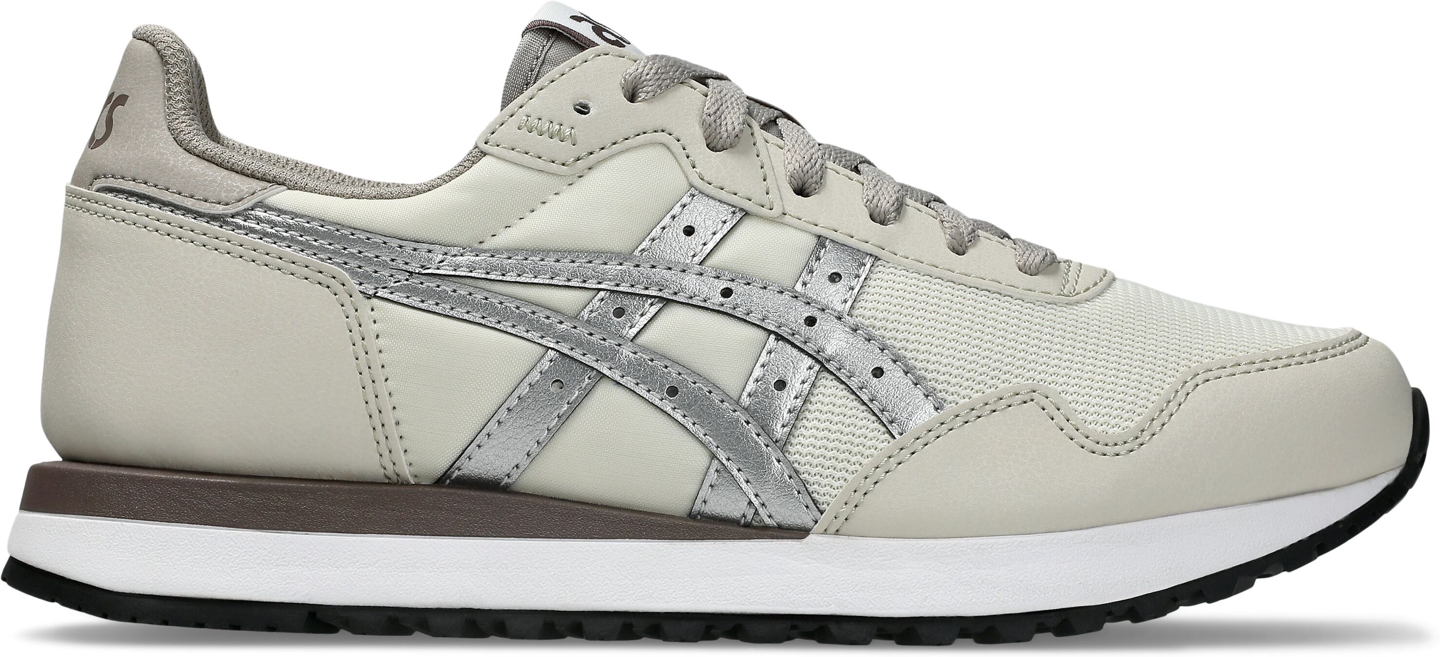 Sneaker ASICS SPORTSTYLE "TIGER RUNNER II", Damen, Gr. 37,5, beige (cream, pure silber), Synthetik, Schuhe Sneaker