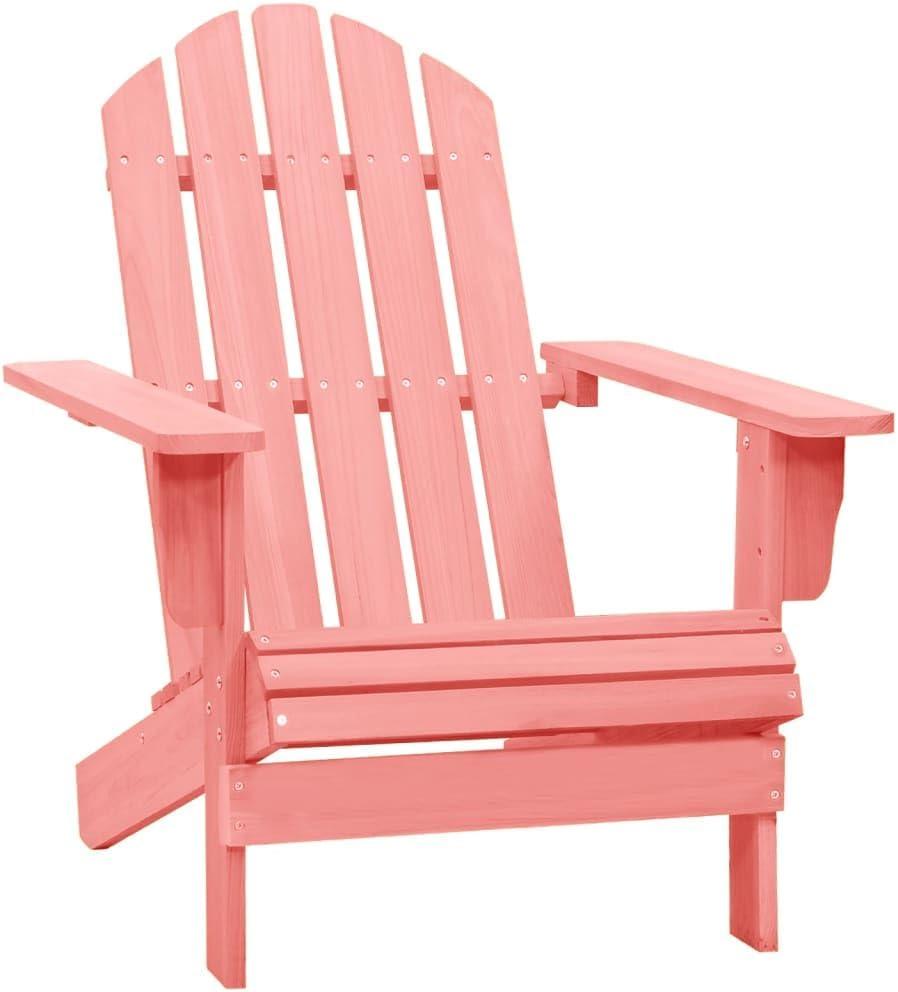 Adirondack-Gartensessel aus massivem Tannenholz, Rosa