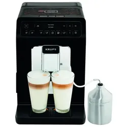KRUPS EA891810 Evidence Kaffeevollautomaten mit Milchaufschäumer - schwarz