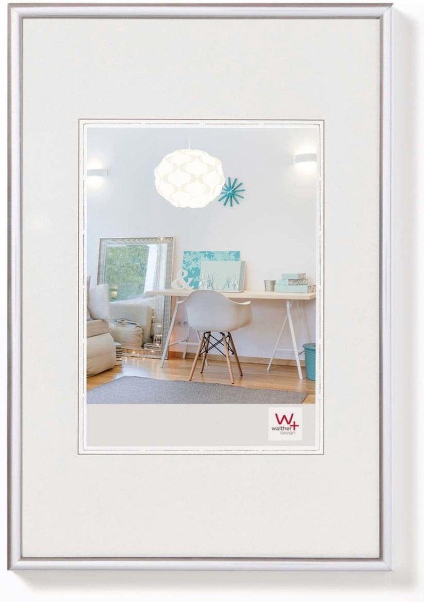 Walther Design New Lifestyle Kunststof Lijst Zilver - Fotoformaat 20x25 cm