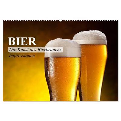 Bier. Die Kunst des Bierbrauens. Impressionen (Wandkalender 2026 DIN A2 quer), CALVENDO Monatskalender