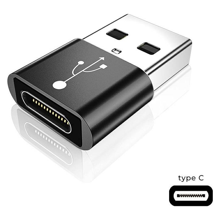 Fusion ADP Universāls OTG Adapteris USB 3.0 uz USB-C 3.1 melns (USB-A, USB-C) (FSN-AD-USB30K-BK)
