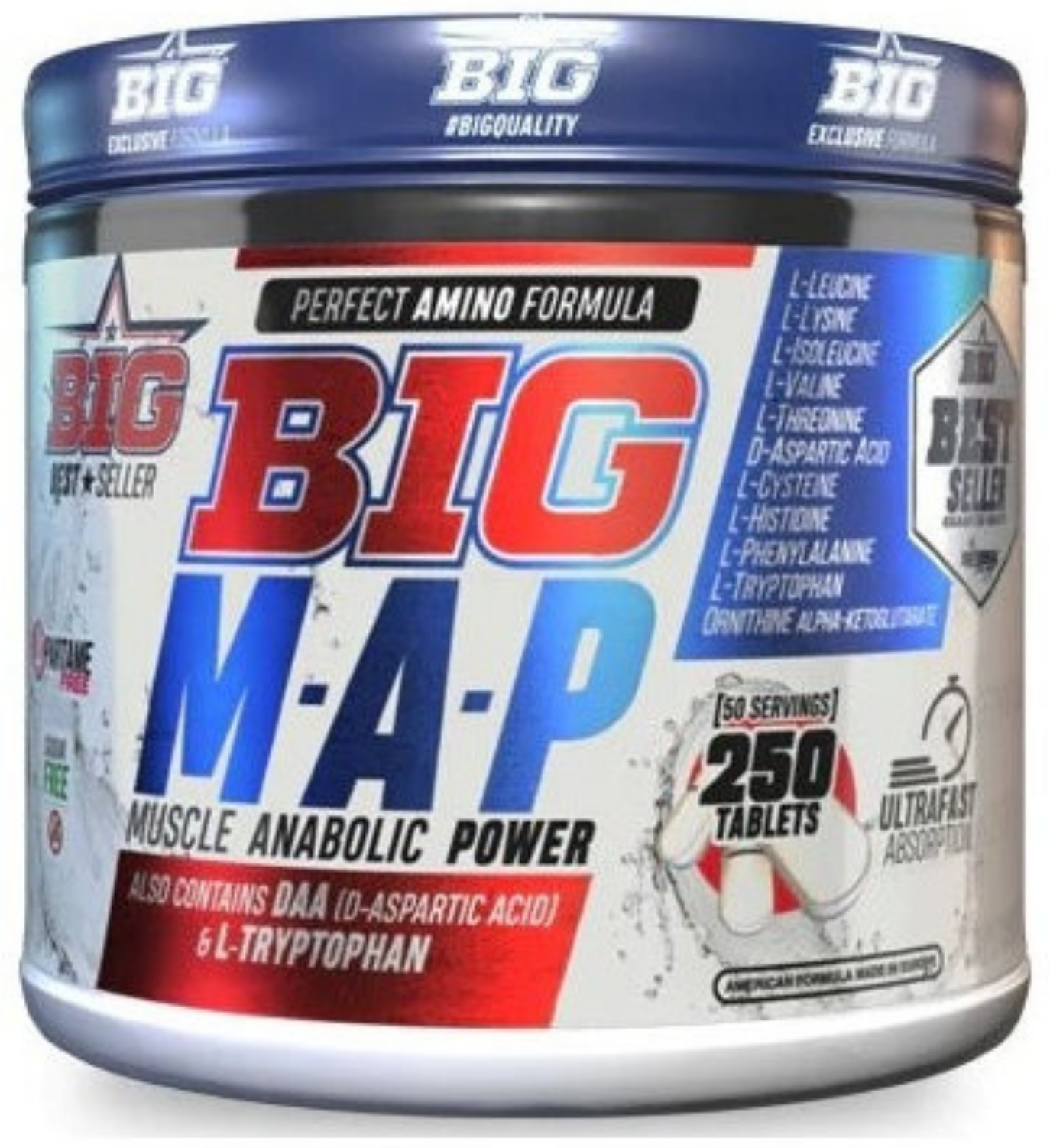 UNIVERSAL MCGREGOR Big Map Muscle Anabolic Power 250 Compresse 
