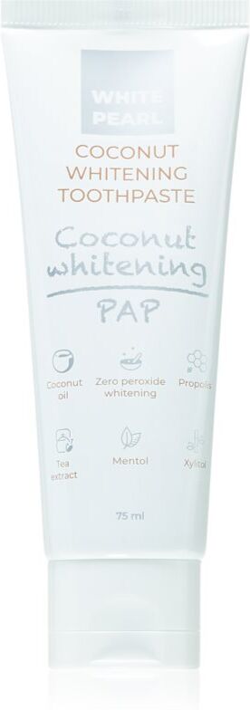White Pearl PAP Coconut Whitening dentifrice blanchissant 75 ml