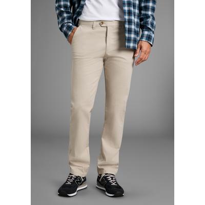 Dehnbund-Hose MAN'S WORLD, Herren, Gr. 27, N + U Gr, beige, Web, Obermaterial: 98% Baumwolle, 2% Elasthan, unifarben, regular fit lang, Hosen, Preis-Leistungs-Kracher