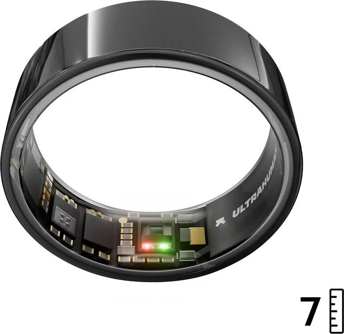 Ultrahuman Ring Air Aster Schwarz Größe 7