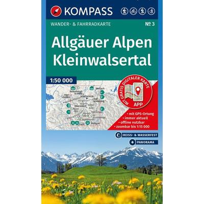 KOMPASS Wanderkarte 3 Allgäuer Alpen, Kleinwalsertal 1:50.000, Sonstige von , KOMPASS Freytag & Berndt, 978-3-99154-624-5