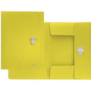 Leitz Jurismappe 4622-00-15 recycle, A4, gelb, aus Recycling-Kunststoff, mit 3 Einschlagklappen
