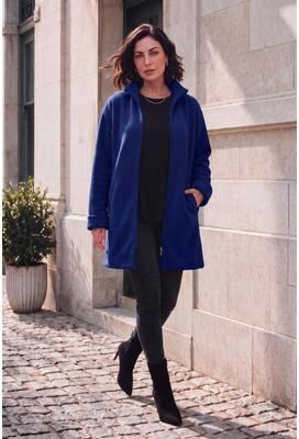 Plus Size Women's Plus Size Fleece Driving Coat by Roaman's in Navy (Size 34/36)