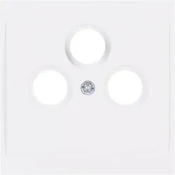 Kopp 313713189 MALTA - Antennen-Abdeckung für Antennensteckdose TV/RF/SAT, Farbe: arktisweiß