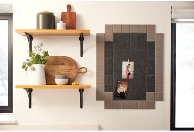 Felt Right Frame Ash   Sound Dampening Pinnable Tiles