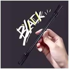 Inspired Finds Weighted Finger Spinning Trick Pen Beginner To Pro Toy black Black