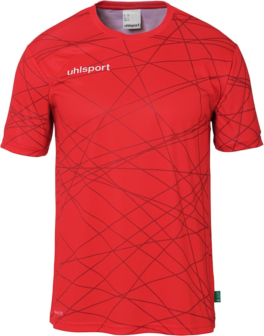 Trainingsshirt UHLSPORT "Trainings-T-Shirt Prediction", Herren, Gr. S, rot, Obermaterial: 100% Polyester Pol. recyc.., Shirts Trainingsshirt