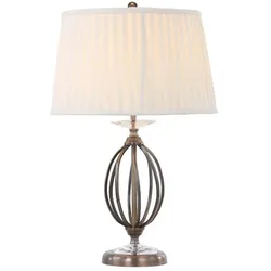 Elstead Lighting, Tischlampe, Aegean Tischleuchte E27 Gealtertes Messing Elfenbein (E27)