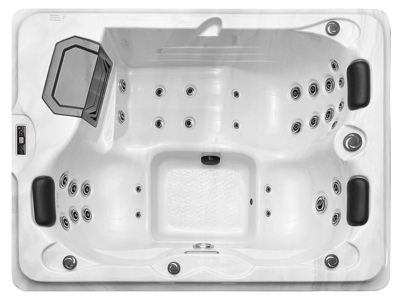 Outdoor Spa Villa Salome 2100 x1600 x790 cm 2-3 Personen Whirlpool Jet-Line Außenpool mit Massagedüsen und LED-Beleuchtung inkl.