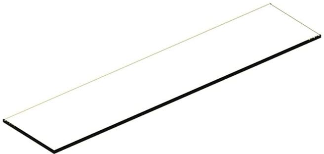 Keuco Étagère en verre Match Vis de rechange panneau 478x110x6mm (90110000026)