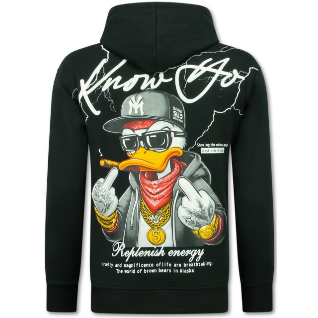True Rise Oversized hoodie met capuchon gangster