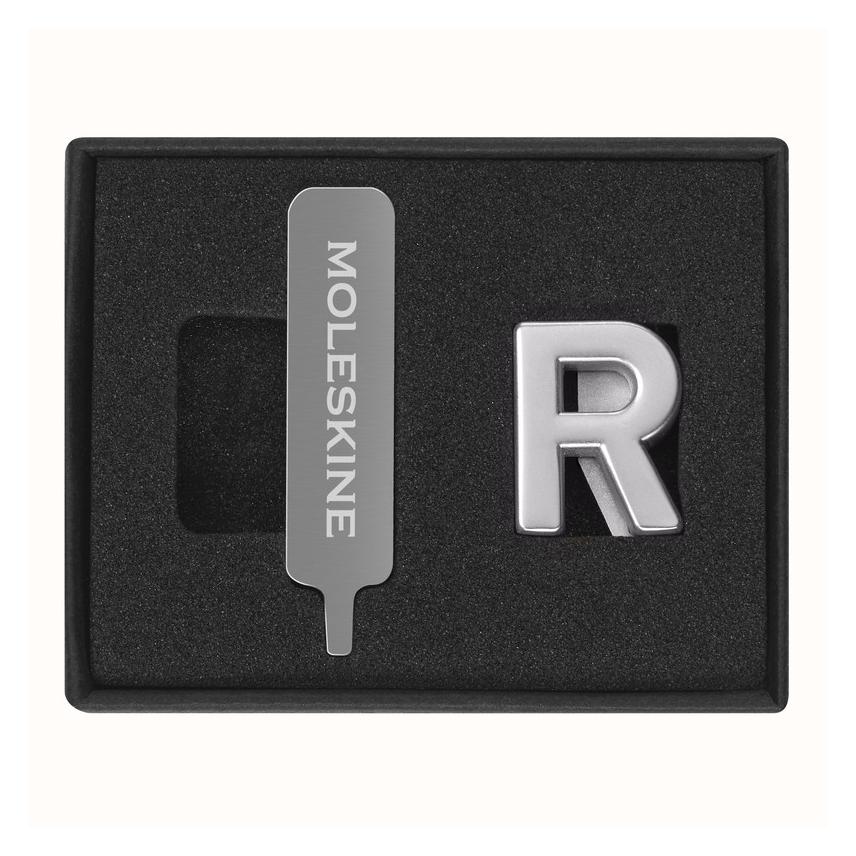 Moleskine Pin Buchstabe R Silber (Kein Einband) (In Catalogue NOOS)