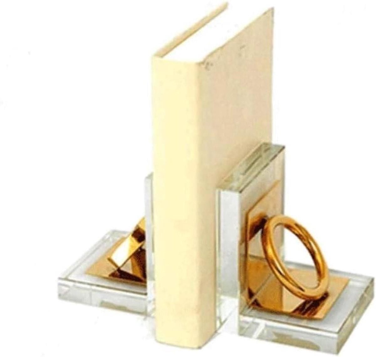 Decoratieve Boekensteunen - Set van 2 Boekenstandaards - Natuurlijk