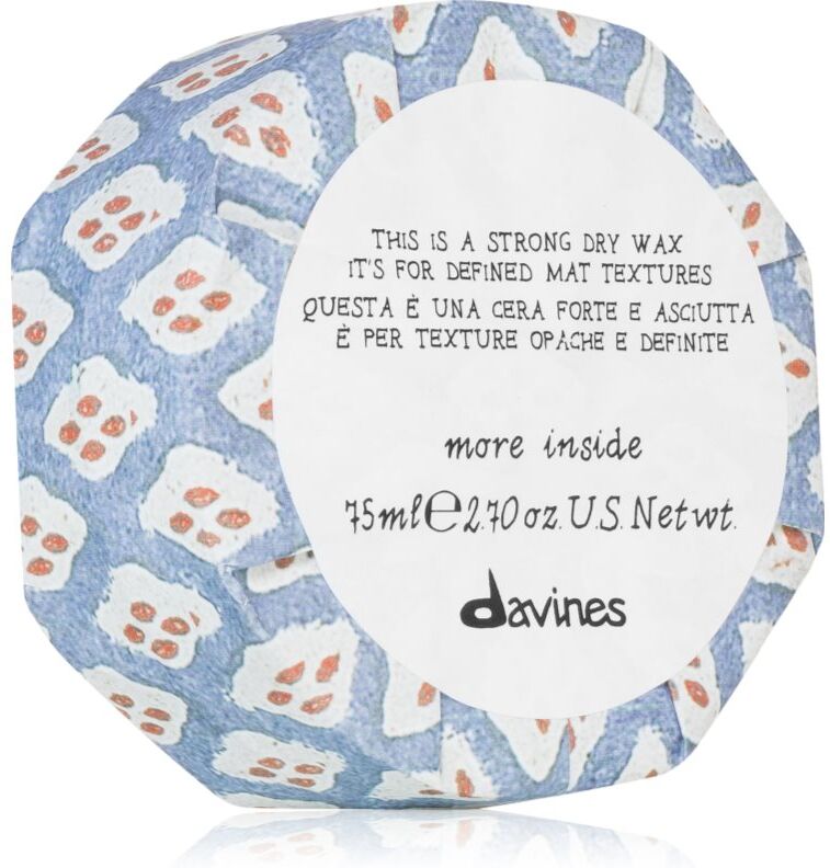 Davines More Inside Strong Dry Wax cire pour cheveux 75 ml