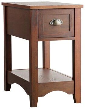 Costway Contemporary Chair Side End Table Compact Table with Drawer Nightstand-Natural