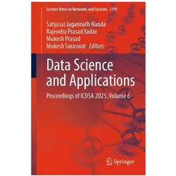 Data Science and Applications, Fachbücher von Mukesh Saraswat, Mukesh Prasad, Rajendra Prasad Yadav, Satyasai Jagannath Nanda