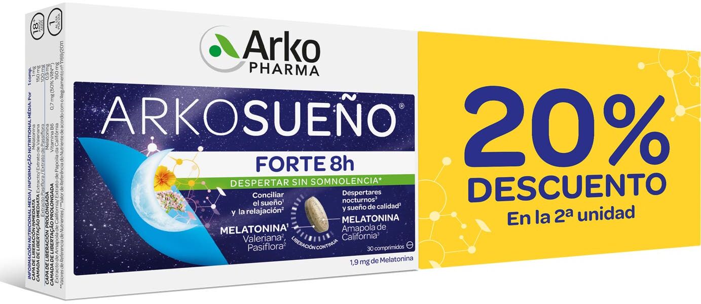 Arkopharma Arkosueño Forte 8H 2x30comp