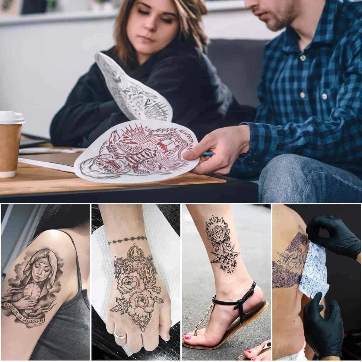 INF A4-Tattoo-Transferpapier, 25 Blatt für Handzeichnung und Thermokopierer-Schablonenübertragung