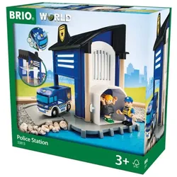 BRIO 63381300 BRIO World - Polizeistation mit Einsatzfahrzeug