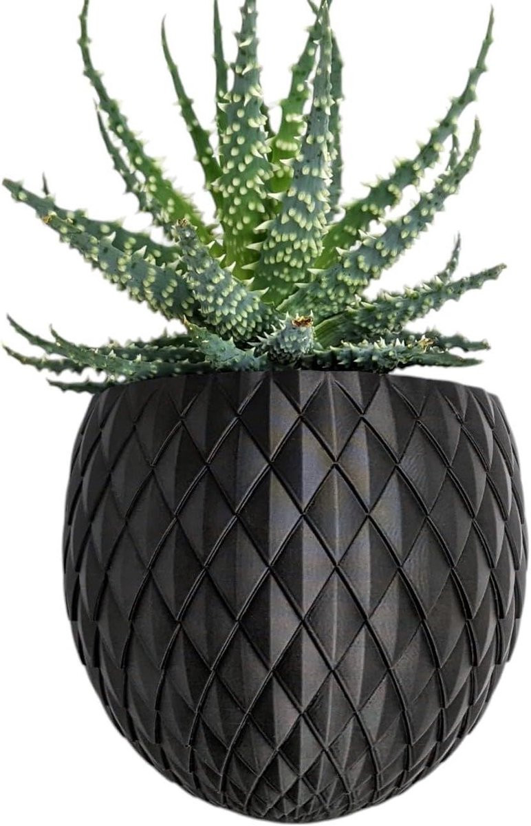 Vaas Sphere 3D Kogelvaas Decoratief in Onbreekbaar Biologisch Kunststof, B: 7.1 cm, H: 7 cm