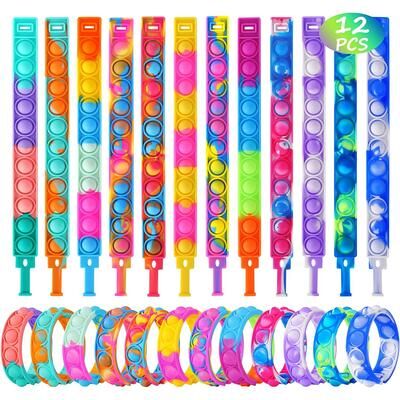 Quick Pick Pro Fidget Pop Bracelet Sensory Bubble Bracelet Set Stress Relief Party Favor Toys For Kids Fidget Pop Bracelet Sensory Bubble Bracelet Set Stress Relief Party Favor Toys For Kids
