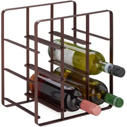 Relaxdays, Weinregal, Weinregal (9 Flaschen, 27.50 x 20 x 30 cm)