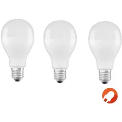 3er OSRAM E27  LED Lampe Value opalweiß mattiert 19W wie 150W warmweißes Licht 3000K
